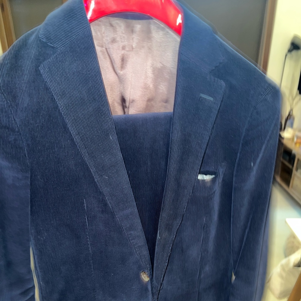 Suitsupply Navy Corduroy Suit